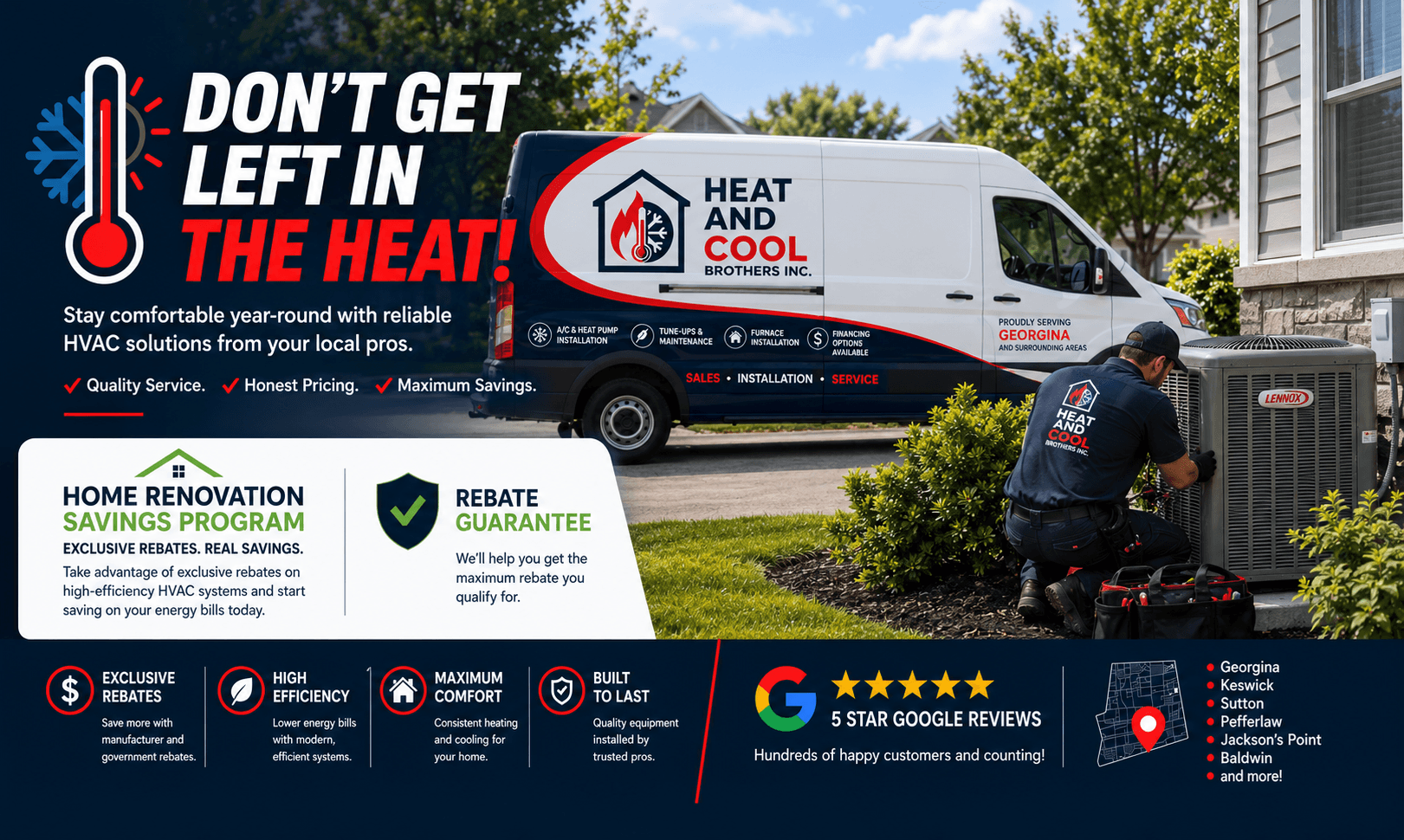 Heat and Cool Brothers service van