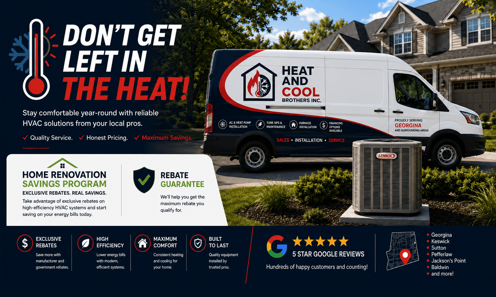Heat and Cool Brothers service van